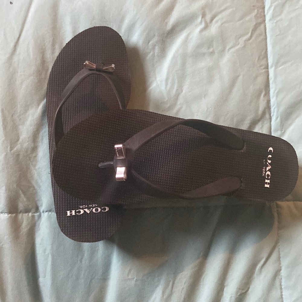 Coach wedge flip flops !